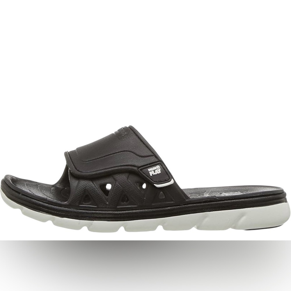 Stride Rite M2P Unisex Phibian Black Slide Sandals | Size 4